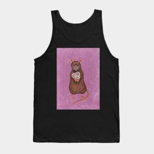 Rat and Flowers Tank Top